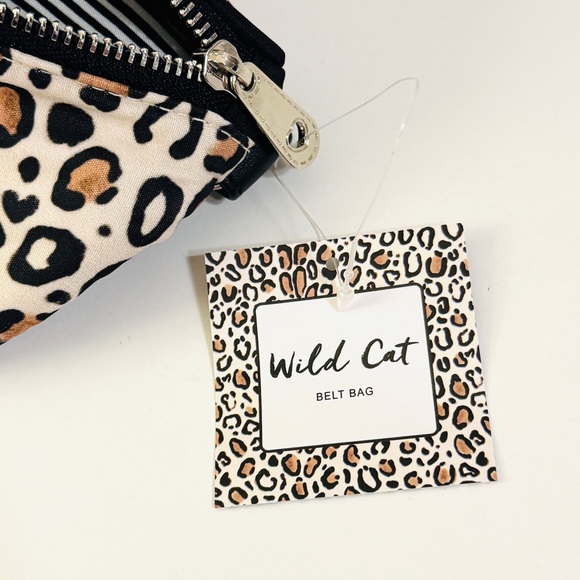 NEW BRIGHTON Wild Cat Jaguar Belt Bag Fanny Brown Black Pack Adjustable - Picture 4 of 11